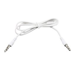 3.5mm Male To Male 0.5m Stereo Audio Jack Connection Cable White ..