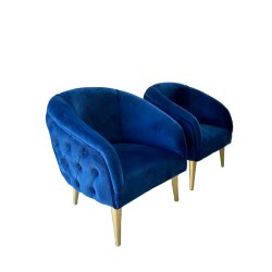 Nu Dekor - Belo Button Velvet Chair