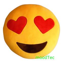Qq Emoji Emoticon Cushion Throw Pillow - In Love In Stock