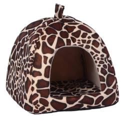 Alloet Foldable Soft Warm Leopard Print strawberry Cave - Leopard XL