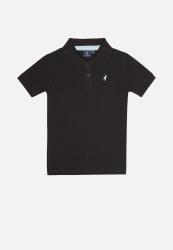 Polo Boys Austin Short Sleeve Golfer - Black