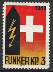 Switzerland Military Ww2 Mnh Funker Kp. 3