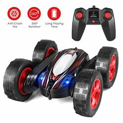 Rc Stunt Car Remote Control Car Boat 4WD 6CH 2.4GHZ Off Road Electric Racing Vehicle 360 Spins & Flips Land Water Multifunction Amphibious Tank