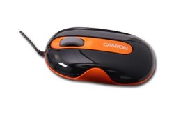 Canyon CNR-MSD01O Optical Mouse in Black & Orange