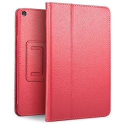 Huawei Mediapad T3 8.0 Case Sleo Vintage Pu Leather Stand Cover With Auto Sleep wake Function For Huawei Mediapad T3 8.0 - Red