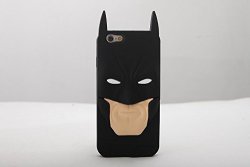 Iphone 6 Case Maxbomi - 3D Cute Cartoon Dc Comics Protective Skin Justice League Dark Super Hero Gotham Batman Arkham Dark Knight Mask Silicone