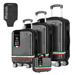 Hardshell Luggage Set With Tsa Lock Protective Cover & 360 Wheels