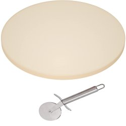 Cheffythings Pizza Stone And Cutter Set