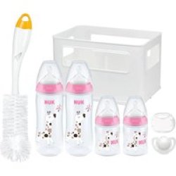 Nuk First Control+ Temperature Control Bottle Crate Starter From Birth Giraffe