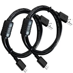 USB Cable For Nikon Dslr D3400 Camera And Canon Powershot SX720 Hs Digital Camera And USB Computer Cord For Data Transfer