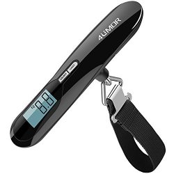 Luggage Scale 4UMOR Portable Digital Hanging Luggage Scale 110 Lb 50 Kg Capacity