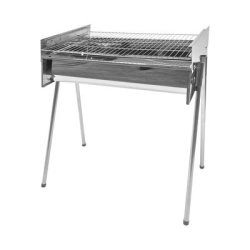 Grill Chef Charcoal Braai Adjustable Large Stainless Steel