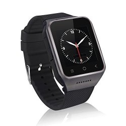 Zgpax S8 Android 4.4 Dual Core Smart Watch Phone 1.54INCH LG Multi-point Touch Screen 3G Wcdma Bluetooth 4.0 Bulit-in Gps 2M Camera Black