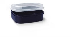 Tupperware Handy Stor Black Base With Clear Lid 1.1L Less Than Half Price