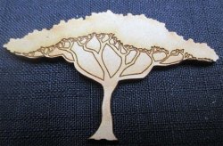 The Velvet Attic - Wood Blank Laser Cutout - Thorn Tree