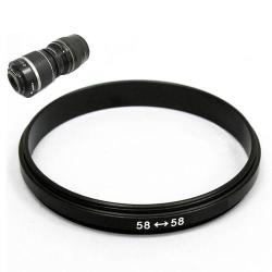58mm To 58mm Male Macro Coupler Reverse Lens Adapter