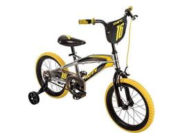 16" Huffy Kinetic Kid Bike Yellow W Removable Training Wheels
