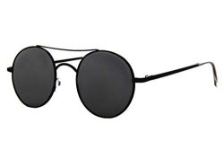 Ivozzo - Round Retro Frame Tinted Lens Sunglasses
