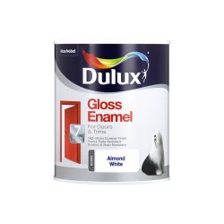 Paint Enamel Gloss Dulux Almond White 1L