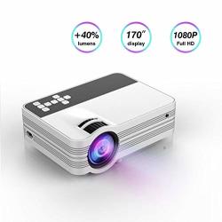 Projector LED Video Projector Updated Lcd Technology Support 1080P Portable MINI Multimedia Projector Ideal For Home Theater Entertainment Games Parties