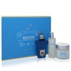 Mefisto Gentiluomo Gift Set - 3.4 Oz Eau De Parfum + 3.4 Oz Deodorant + 6.7 Oz Shave And Post Shave Cream - Parallel Import Usa