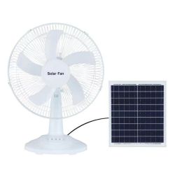 Solar Fan With Panel And Lithium Battery Fan 16 Inch Solar Stand Fan