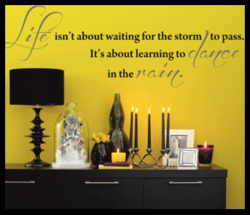Wall Quote - Dance In The Rain