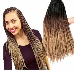 Verves Crochet Braids 6 Pack 24 Inch Box Braid 22 Roots pack Ombre Synthetic  Braiding Hair Extension High Tefiber Prices, Shop Deals Online