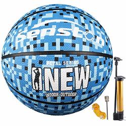 Senston Outdoor Indoor Rubber Basketball Balls Size 7 With Pump Needles Basketball Net J703