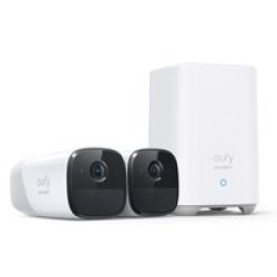 Cam 2 Pro 2K Uhd Wireless Security Camera Kit White