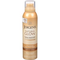 Jergens Natural Glow Foaming Daily Moisturizer Fair To Medium 6.25 Oz Pack Of 2