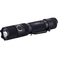 E9R Uv Rechargeable Flashlight 1300 Lumens 220M Throw Black