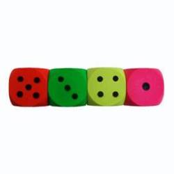 Neon Dice - Dog Toy With Unpredictable Bounce