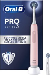 Oral-B Pro Series 3 Electric Toothbrush Pink 1 3D Cleaning Brush Removes Dental Plaque Standard 2-5 Working Days