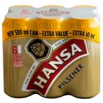 HANSA PILSNER - 500ML Can 6 Pack | Reviews Online | PriceCheck