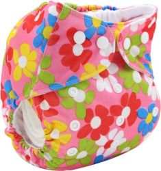 Baby Diaper Cover Wrap Cartoon Print Reusable Baby Cloth Diapers - K14