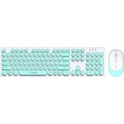Tuff-Luv Wireless Keyboard & Mouse Combo Neon Green