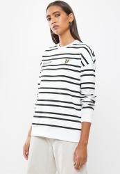 Striped Sweatshirt - White