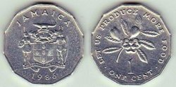 Jamaica Coin 1 Cent Km64 Unc Bu M-0679