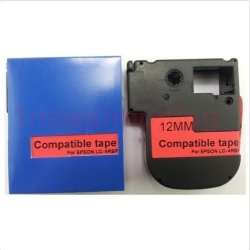 New Quality Compatible Epson Black On Red 12MM Tape Label LC-4RBP9 LW-300 LW-400 LW-500 LW-700