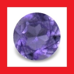 Iolite - Tanzanite Purple Blue Round Cut - 0.130cts