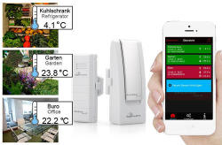 Technoline Ma 10001 Mobile Alert Home Monitoring System - With Temperature Sensor Free App Control