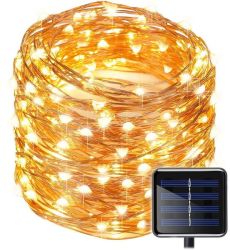 20M LED Outdoor Solar Copper String Fairy Light 200LED - Multicolor