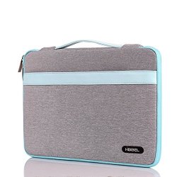 Laptop Briefcase Bag Hbbel Canvas Fabric Sleeve Case Handbag For 15-15.6 Inch Macbook Pro Macbook Air Notebook Computer Light Grey
