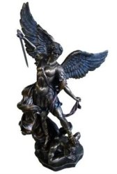 37cm - St Michael The Archangel Bronze Statue