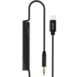 Iphone 8 Aux Adapter Xiivio Spring Extension To 5FT Audio Cord Lightning To 3.5MM Headphone Jack Cable For Iphone 8 8 Plus X
