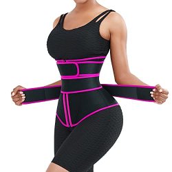 Deals on Feelingirl Zipper Waist Trainer Corset Trimmer Belt Cincher Tummy  Control Girdle Body Shaper Plus Size Shapewear For Women Pink, Compare  Prices & Shop Online