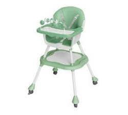 Multifunctional Adjustable Baby Feeding High Chair - Green