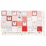 Loralie Designs Nifty Nurses 23.5in Panel Red Fabric
