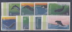 Turks Caicos 1983 Whales Set Of 8 Very Fine Unmounted Mint